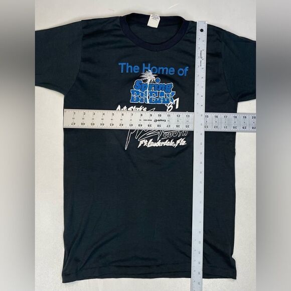 VTG Spring Break 1987 Art Stock's Playpen South T-shirt Men S 80s Single Stitch - Picture 10 of 10